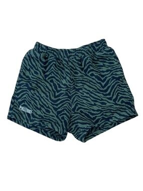 PLEASURES Breaker Fuzzy Striped Shorts